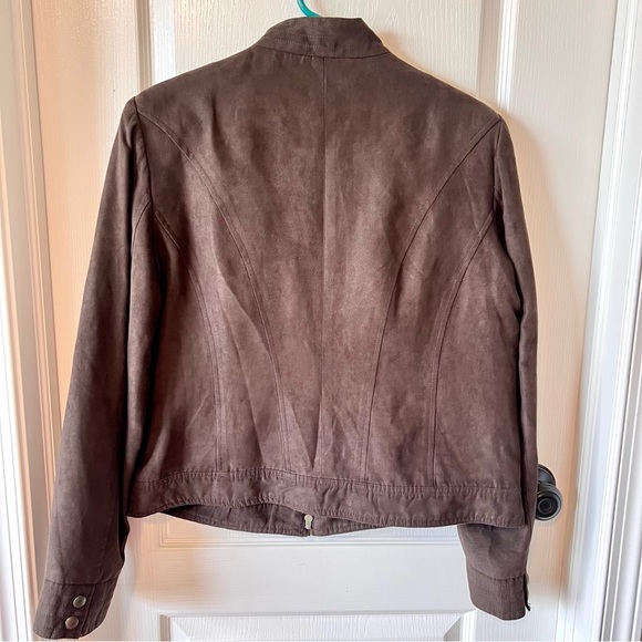 Vintage SOJO Brown Bomber/Varsity Style Jacket—SZ. Large - Picture 12 of 14